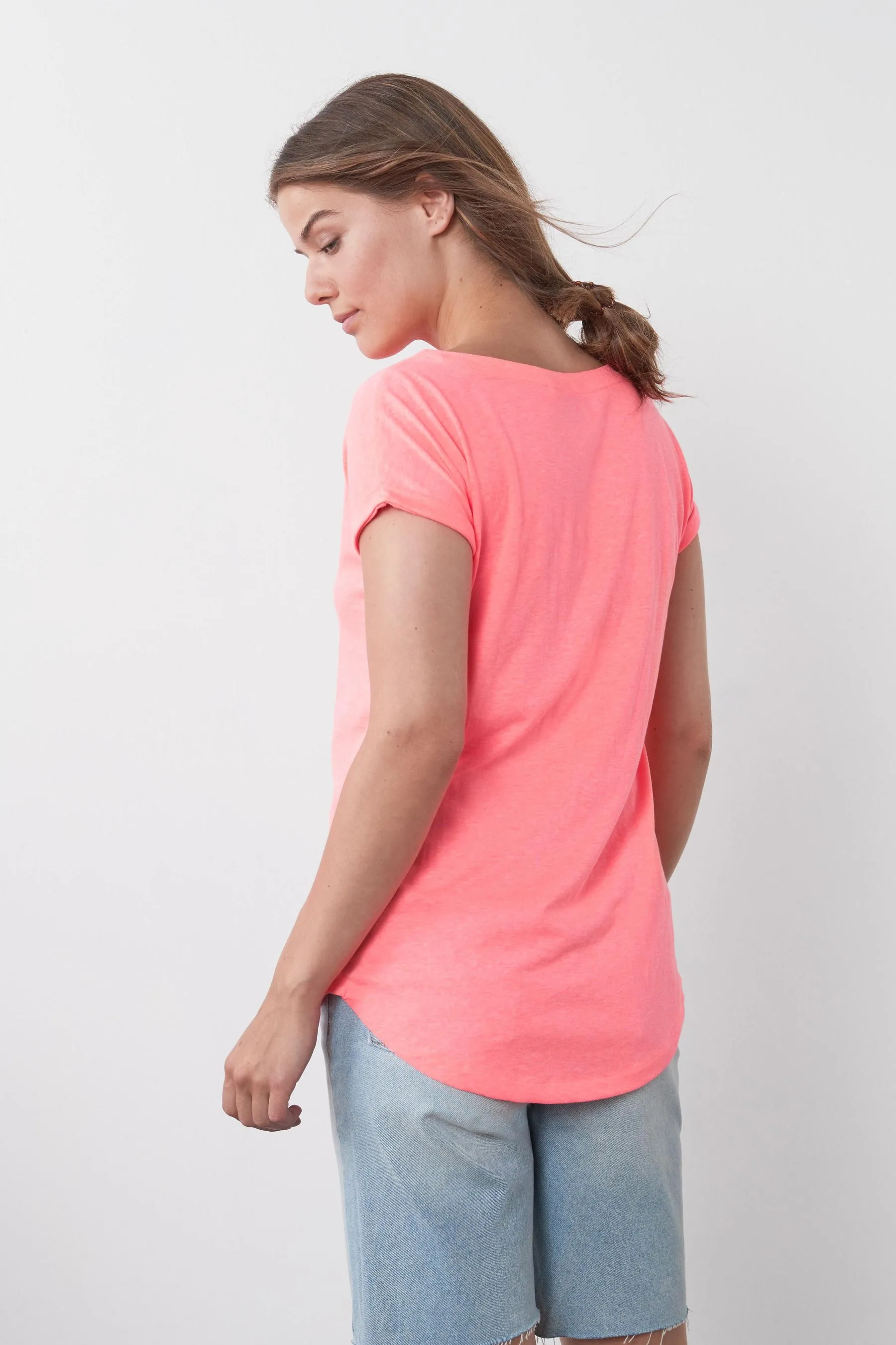 100% Cotton Cap Sleeve T-Shirts 3 Pack    
