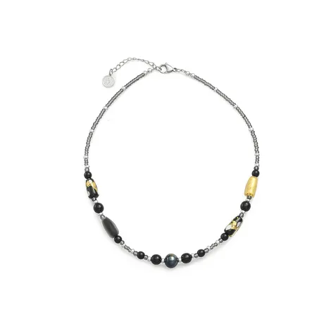 ANTICA MURRINA COLLANA GABRIELLE GIROCOLLO EASY COL. NERO