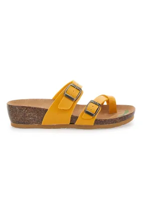   BIO UP Ciabatte Gialle Made In Italy Con Sottopiede In Vera Pelle Bio Up 22710