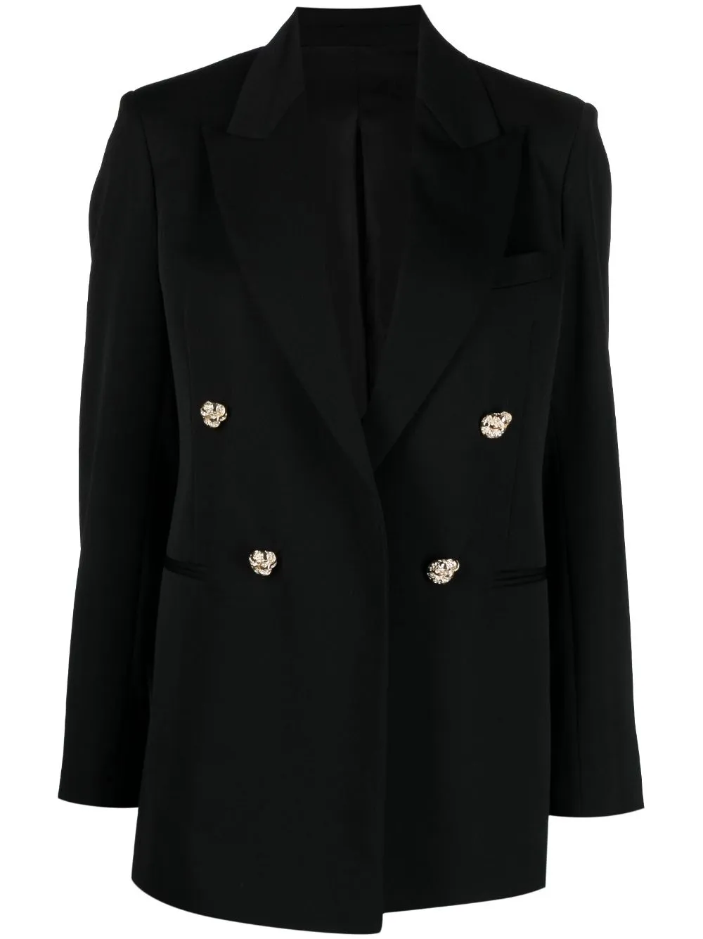 Blazer aperto in nero - donna