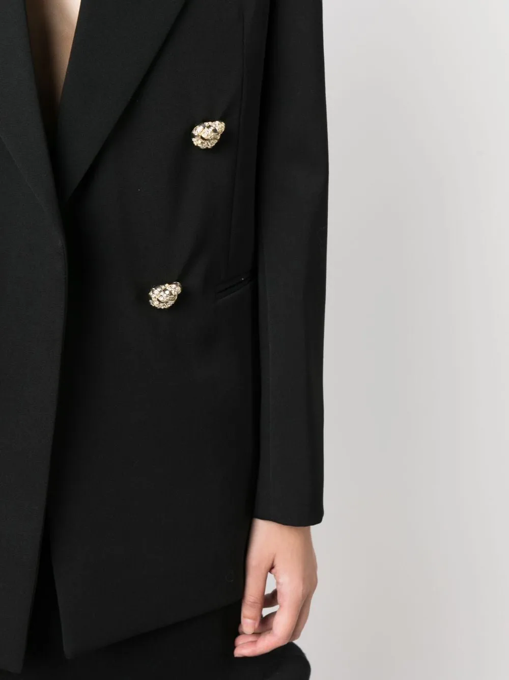 Blazer aperto in nero - donna