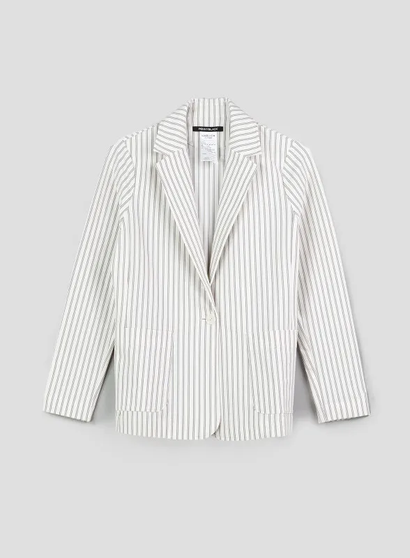 Blazer in jersey stretch rigato - Pennyblack