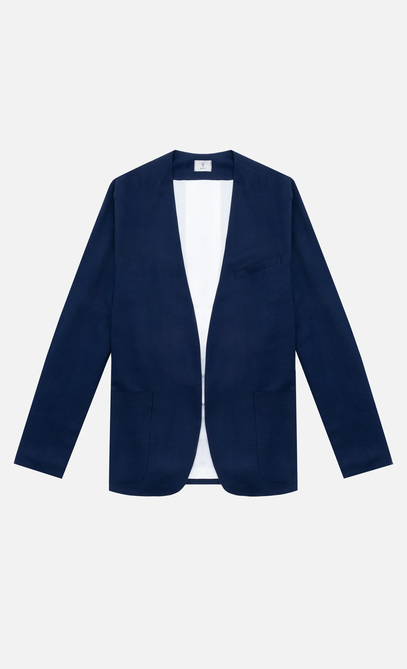 Blazer in Lino – Blu Navy