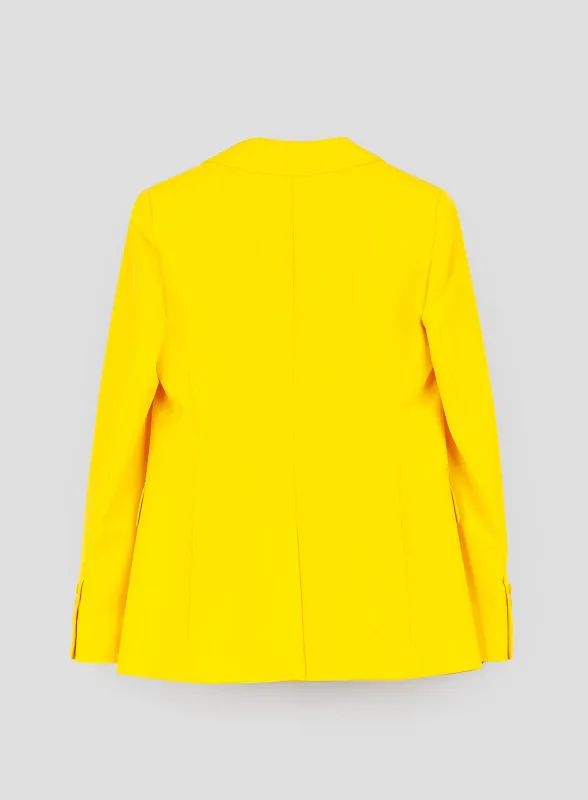 Blazer in tela stretch giallo - Marella