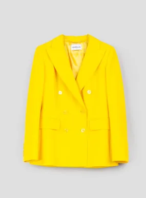 Blazer in tela stretch giallo - Marella