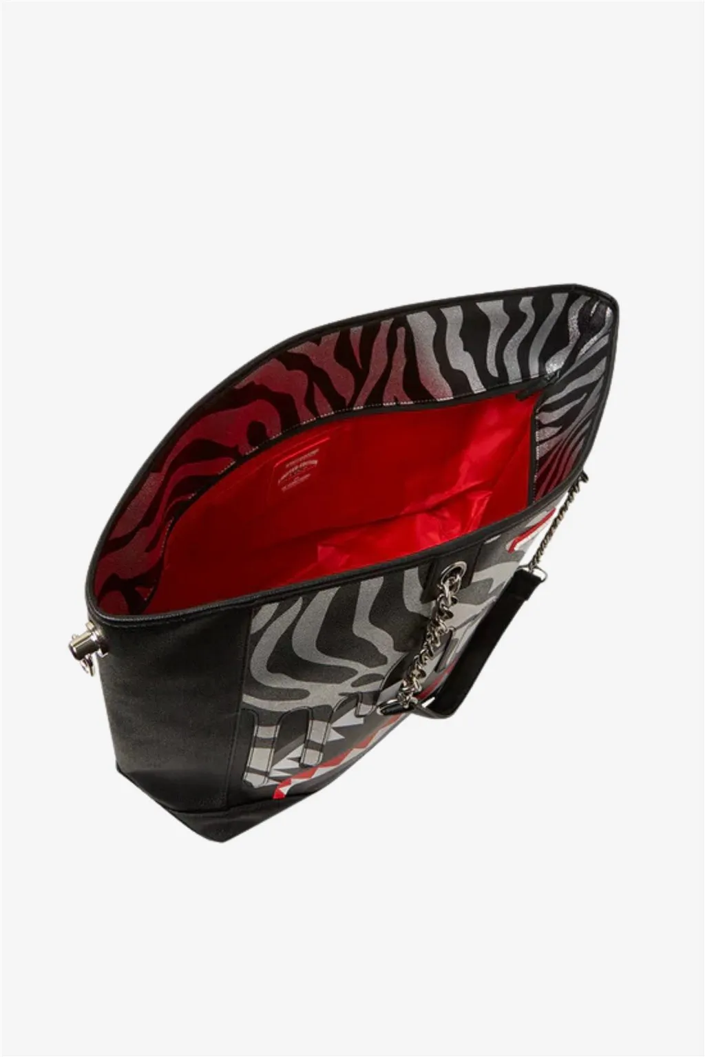 Borsa shopper nera Sprayground Zebra drip private island 6594
