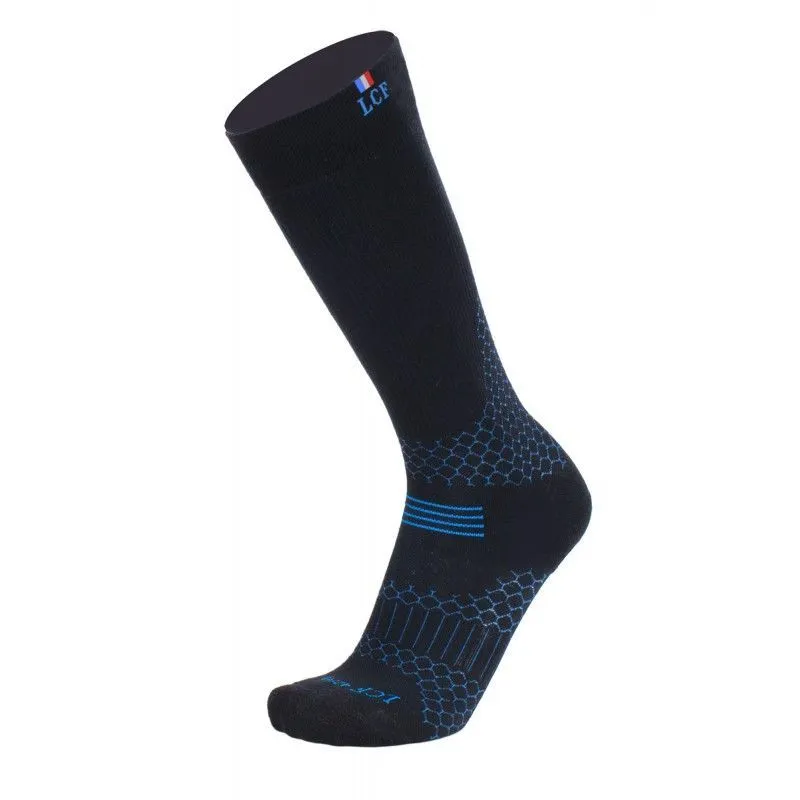 Calze La Chaussette de France Rockies Merinos (nero/blu)