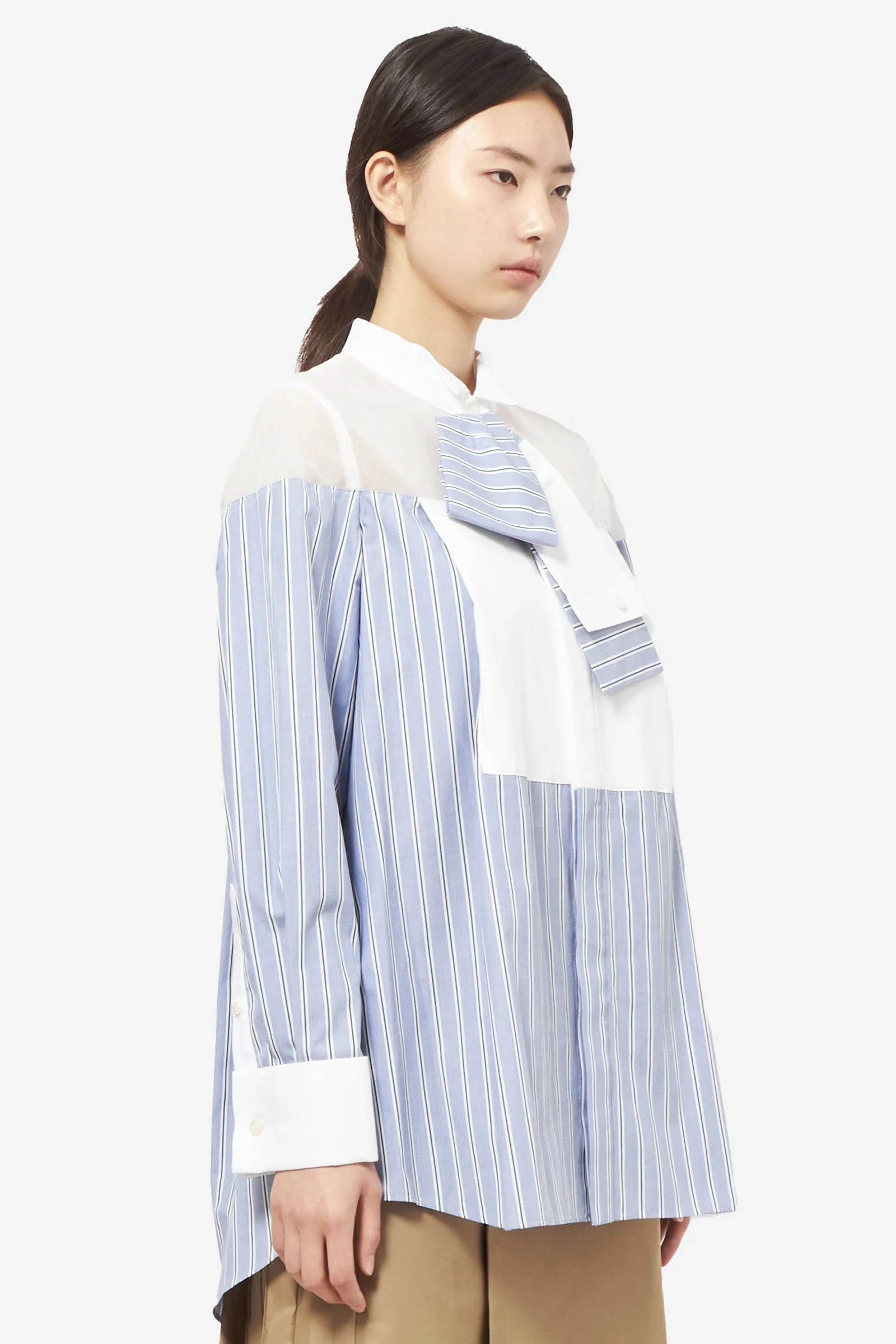 Camicia in cotone azzurro