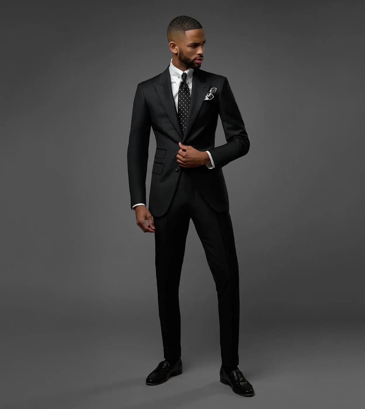 Classic Black Men Abiti Slim Fit Formal Business Blazer Wedding Groom Tuxedo Set da 2 pezzi Costume da banchetto maschile Homme