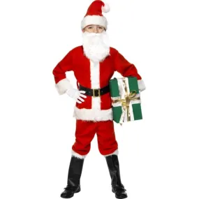 Costume Babbo Natale Bambino , Abito Completo Lusso *05842