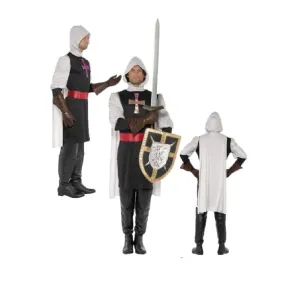 Costume Carnevale Uomo Cavaliere Soldato Medioevo Crociato Smiffys *10301