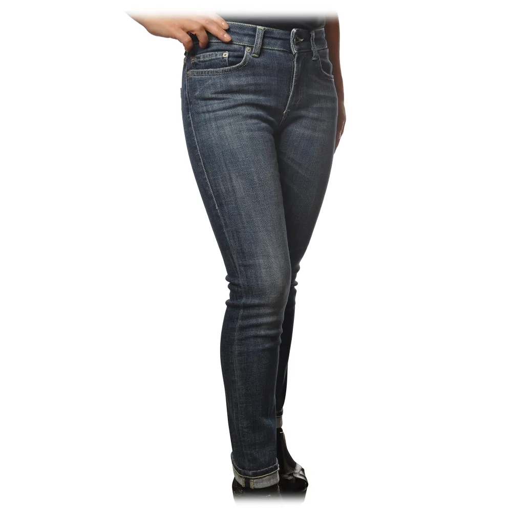 Dondup - Jeans Cinque Tasche Monroe - Denim Scuro - Pantalone - Luxury Exclusive Collection