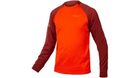 ENDURA Maglia SingleTrack Fleece Rosso Paprika