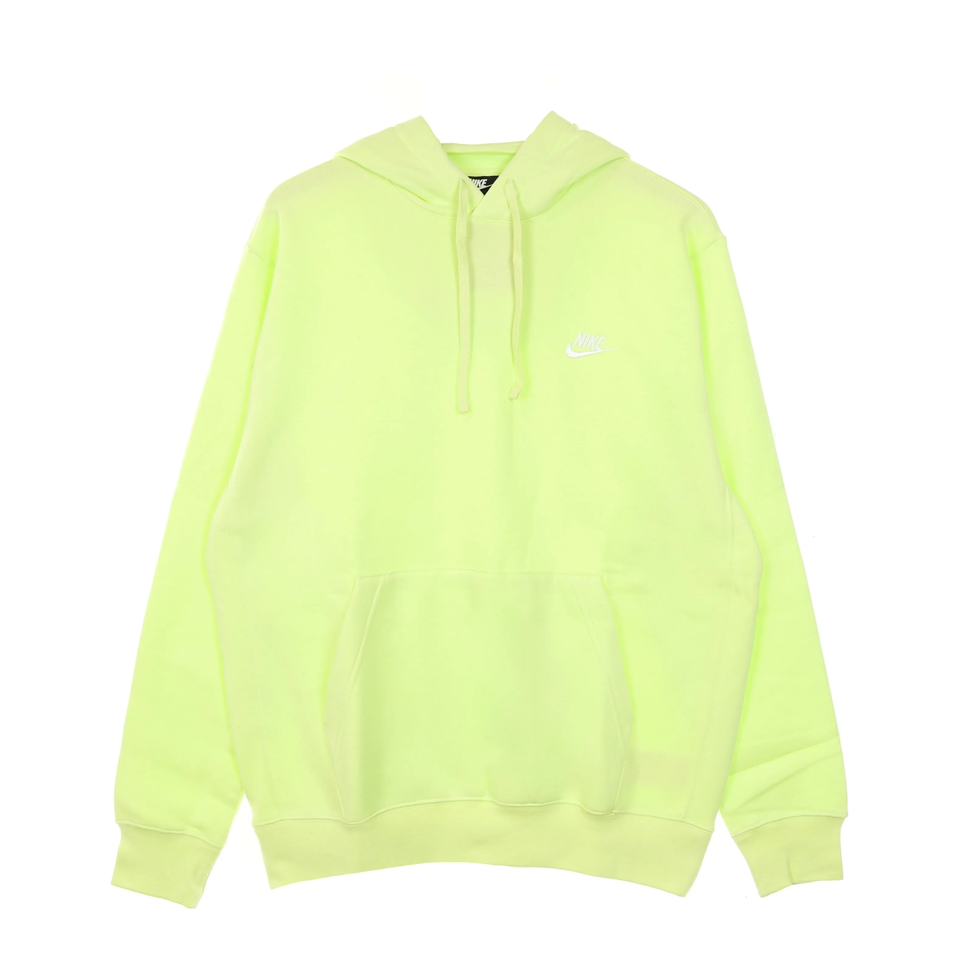Felpa Cappuccio Uomo Sportswear Club Fleece Hoodie Lt Liquid Lime/lt Liquid Lime/white