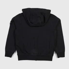 Felpa Full-Zip Nera Ragazzo