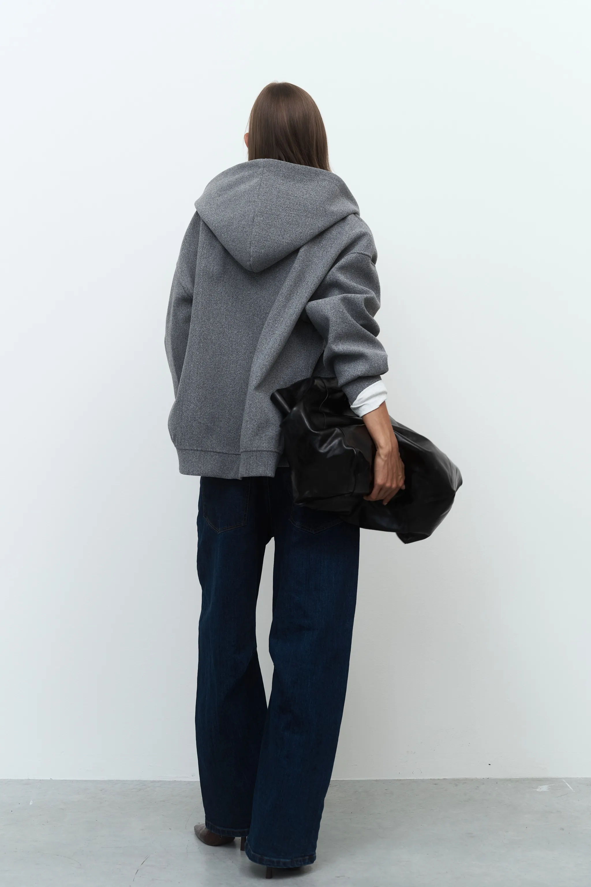 FELPA OVERSIZE CON ZIP