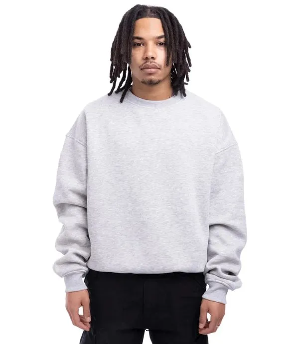 Felpa Oversize Crewneck Uomo Grigia