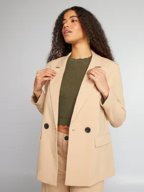 Giacca blazer oversize - BEIGE