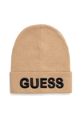 GUESS Beanie Berretta Uomo Beige Black AM5027POL01