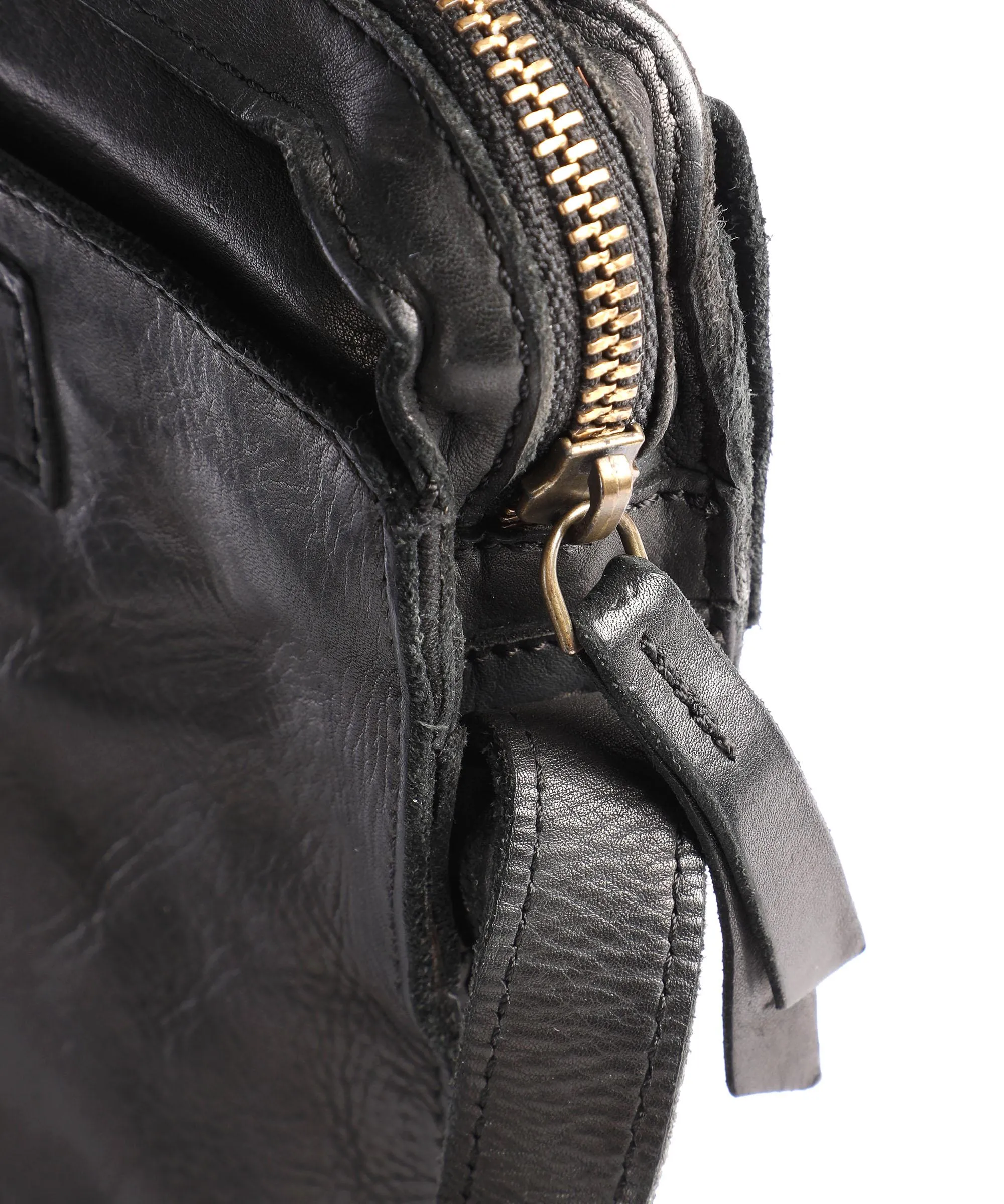  Harold's Submarine Borsa a tracolla pelle nero  
