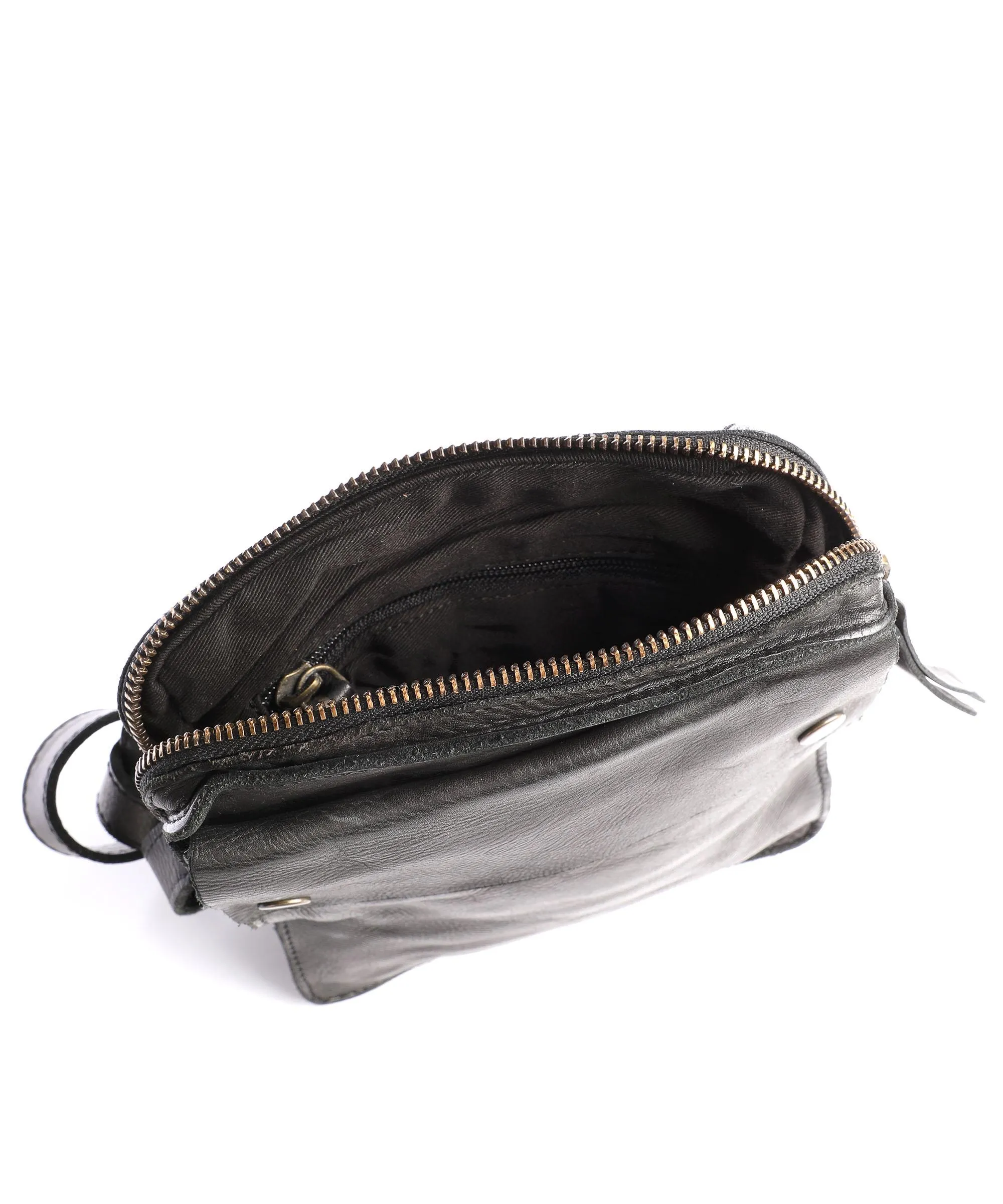  Harold's Submarine Borsa a tracolla pelle nero  