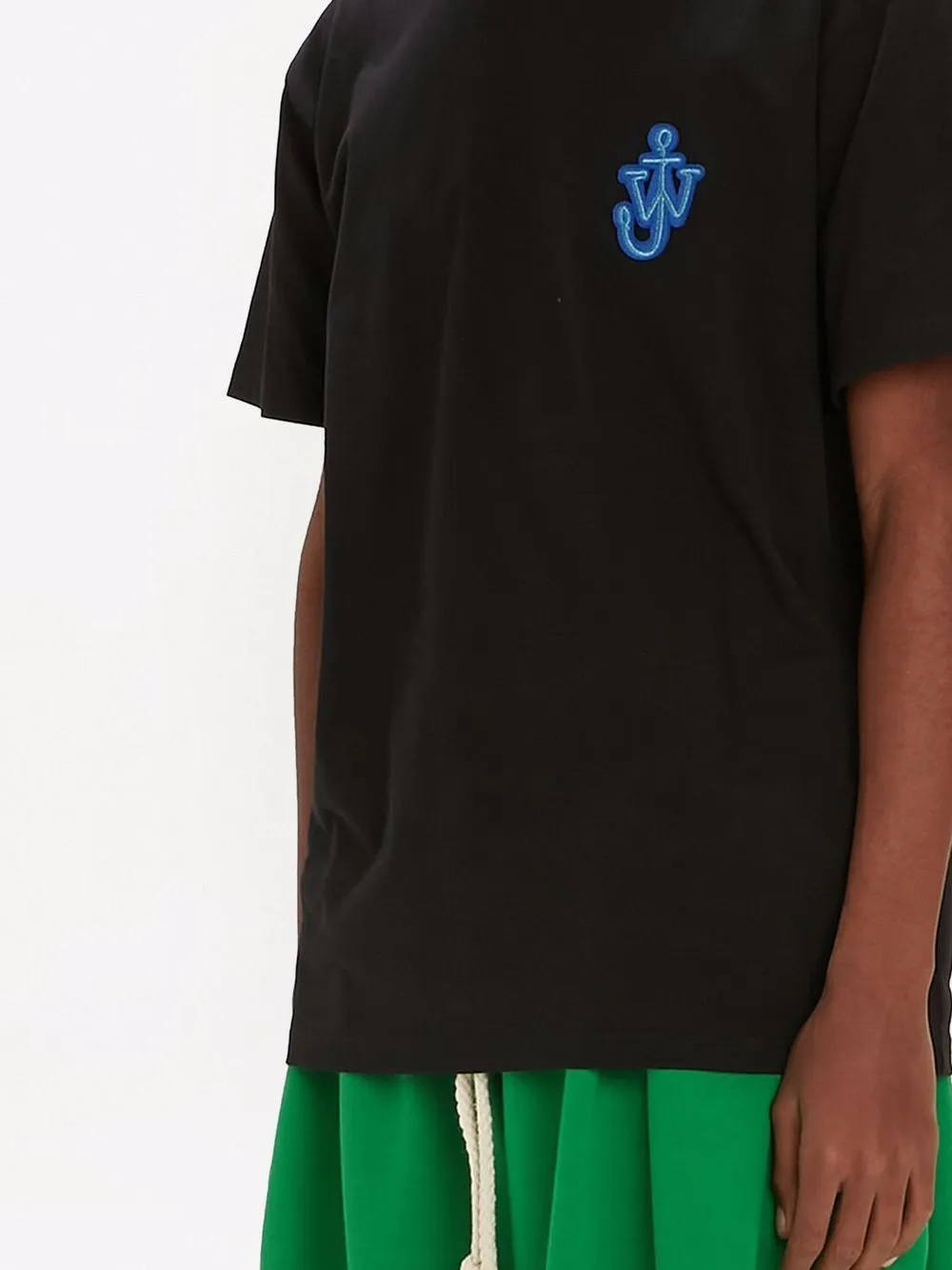J.w.anderson T-shirt Nero Uomo Ricamo Logo