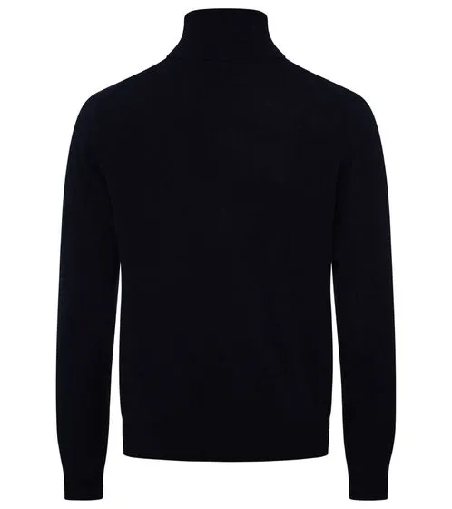 KKS STUDIOS Maglione da uomo a collo alto Oskar a collo alto in puro cashmere maglione con collo alto KK2353 26034 Navy