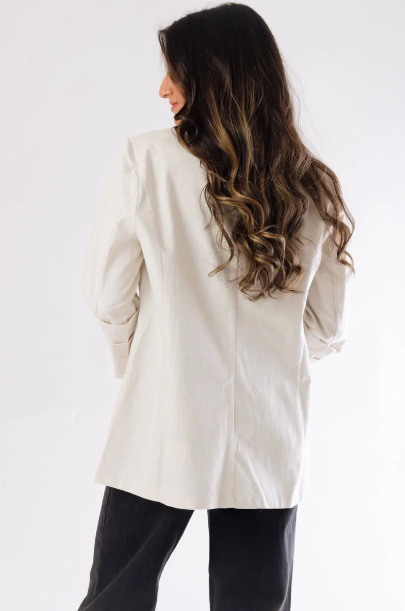 Linen Oversized Blazer