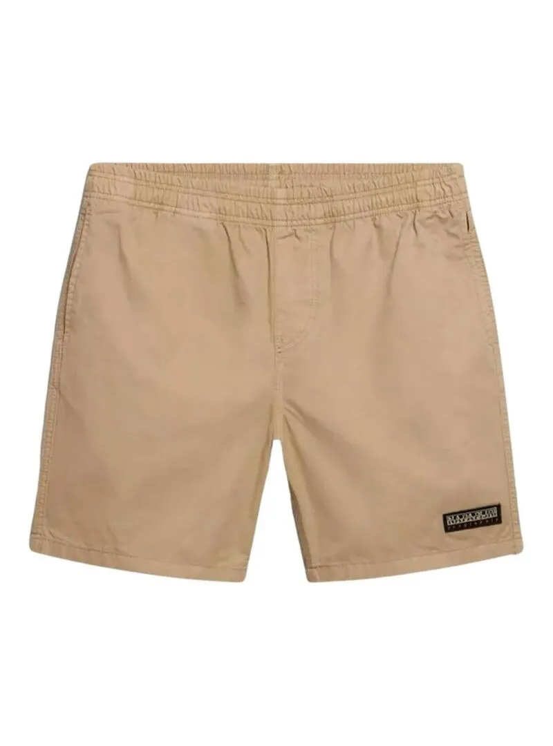 Maglietta Napapijri Boyd Beige per Uomo e Donna