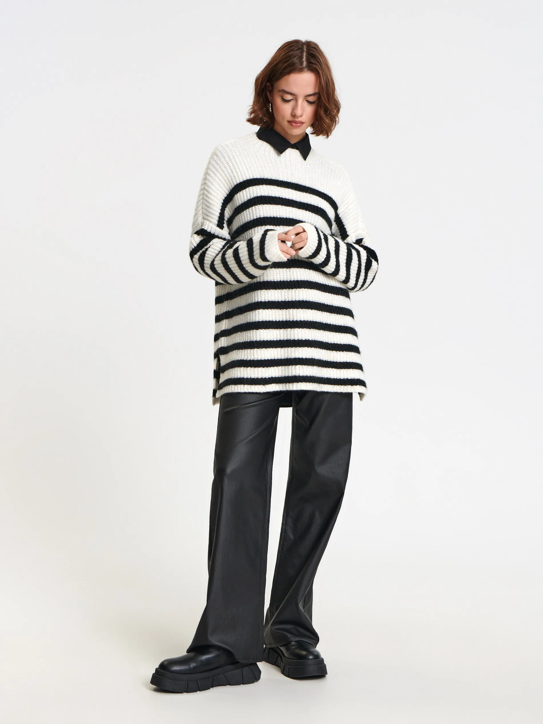Maglione a righe