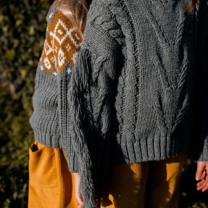 MAGLIONE CON FRANGE