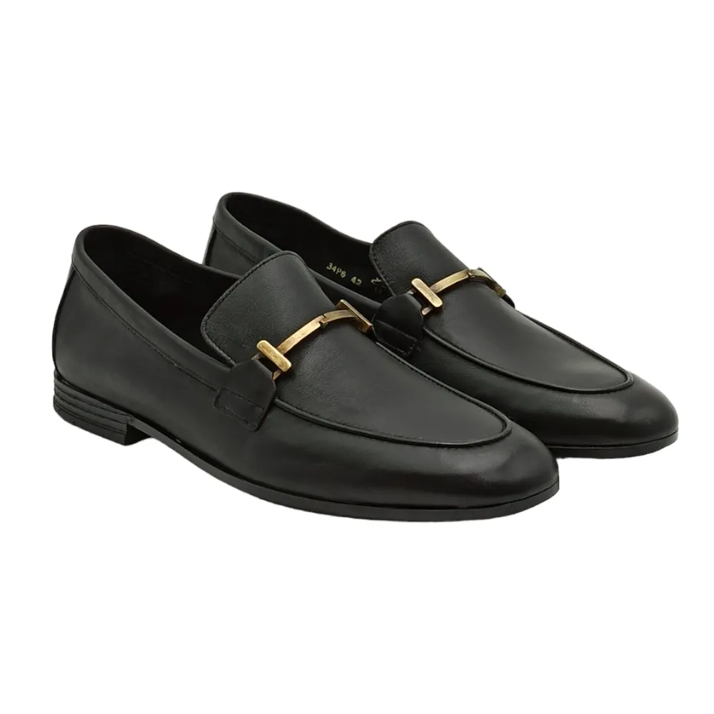 Mocassino Uomo PELLE Frau 34P6 nero