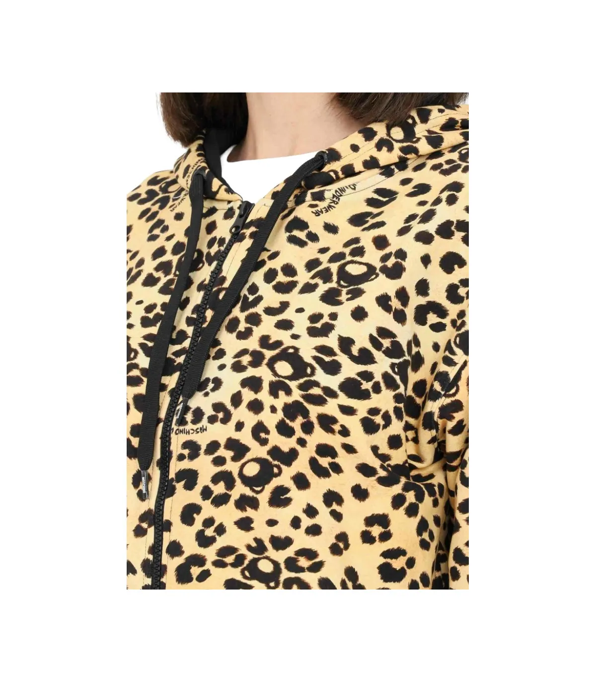 Moschino Donna Felpa Con Cappuccio