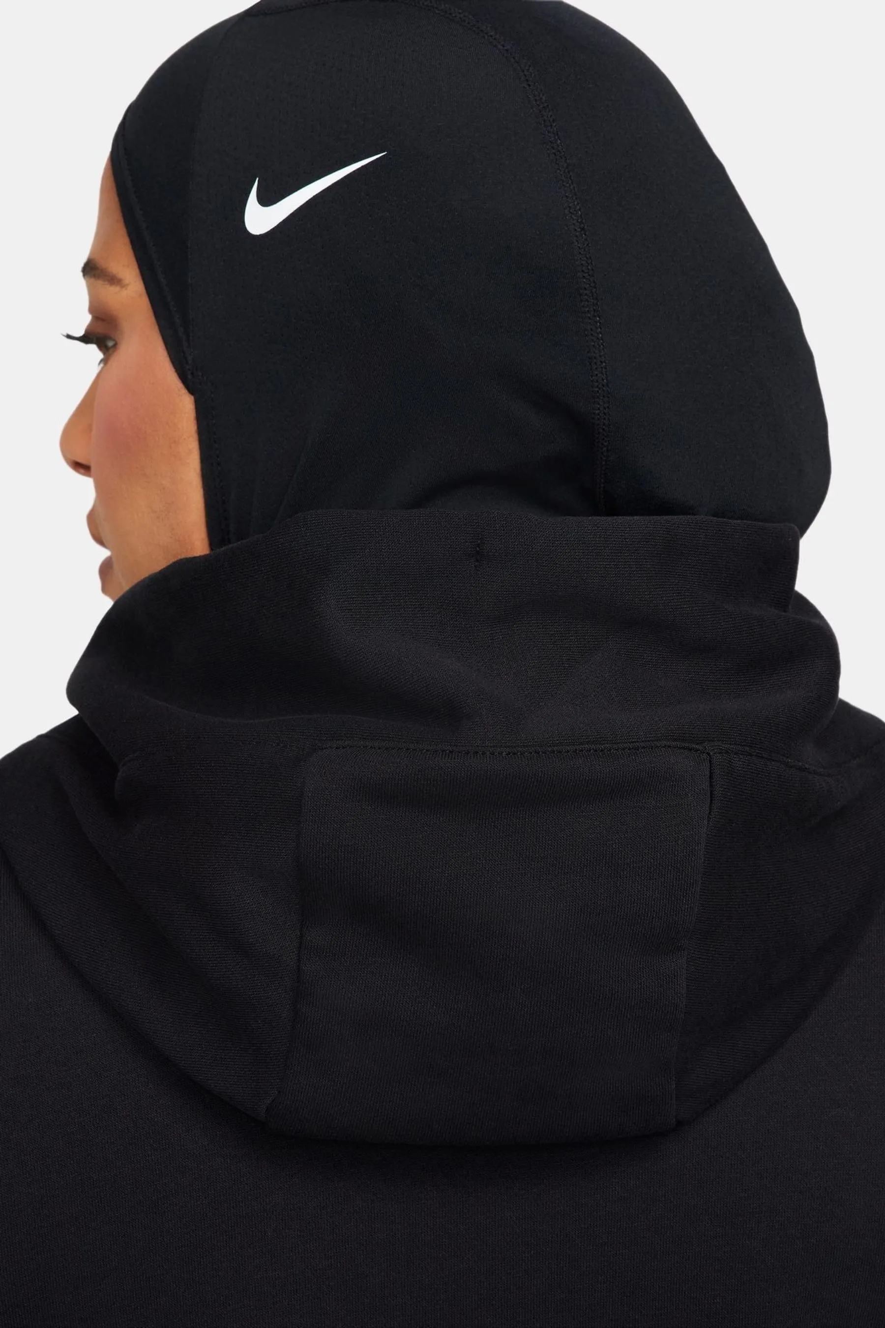 Nike - Phoenix - Felpa oversize in pile con cappuccio e logo piccolo