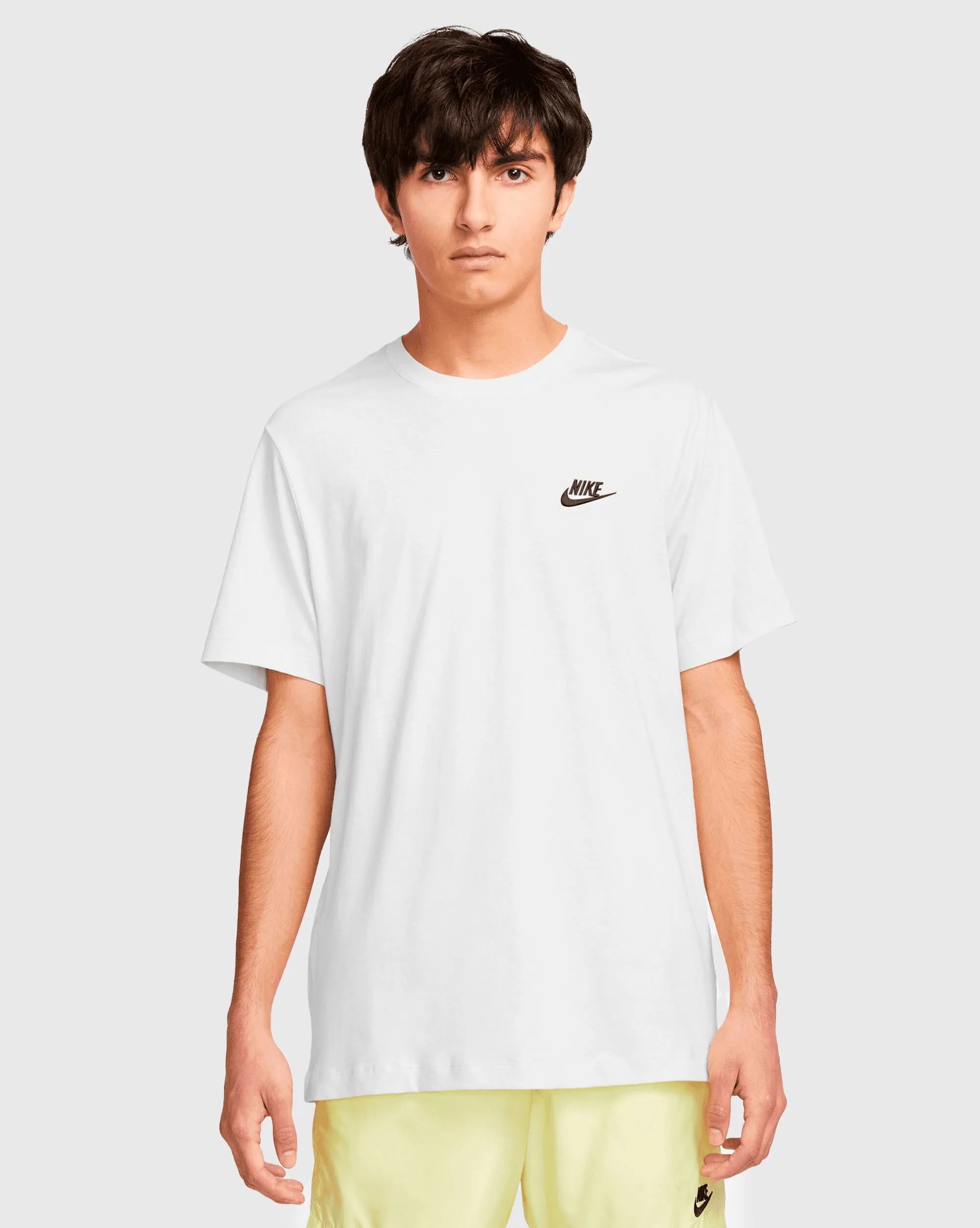 Nike T-Shirt Sportswear Club Bianco Uomo
