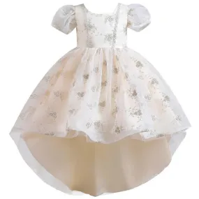 Nuovo abbigliamento per bambini Vestito da ragazza Ricamo da trascinamento Vestito da festa di compleanno per principessa 312t F