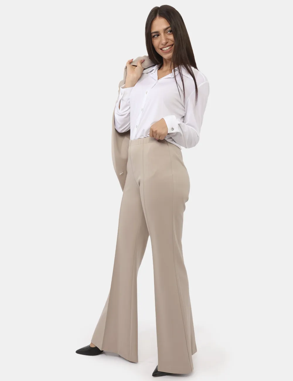 Pantaloni Materica Beige