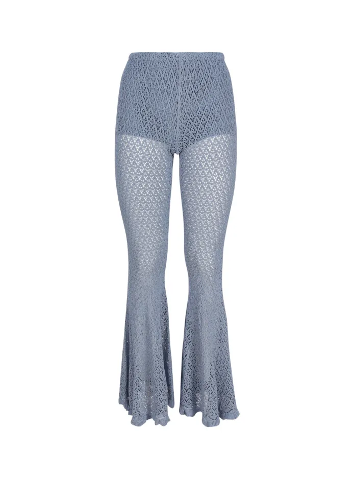 Pantaloni svasati all'uncinetto