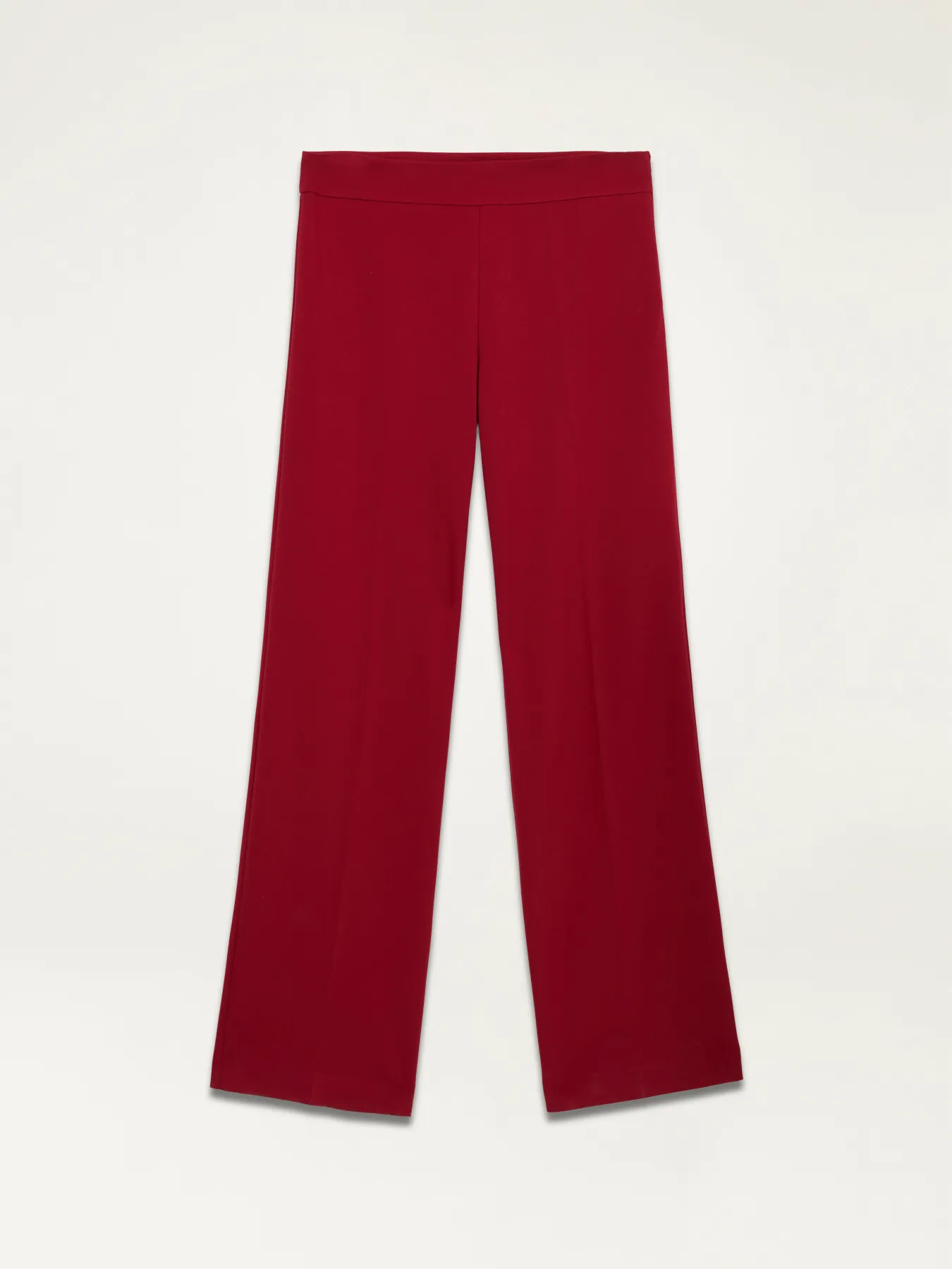 Pantaloni wide leg in punto milano