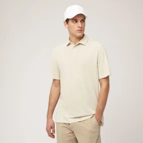 Polo In Jersey Di Cotone E Lino in Beige: Polo Di Lusso | Harmont & Blaine®