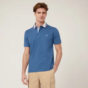 Polo Vietri Collo In Costina in Blu: Polo Di Lusso | Harmont & Blaine®