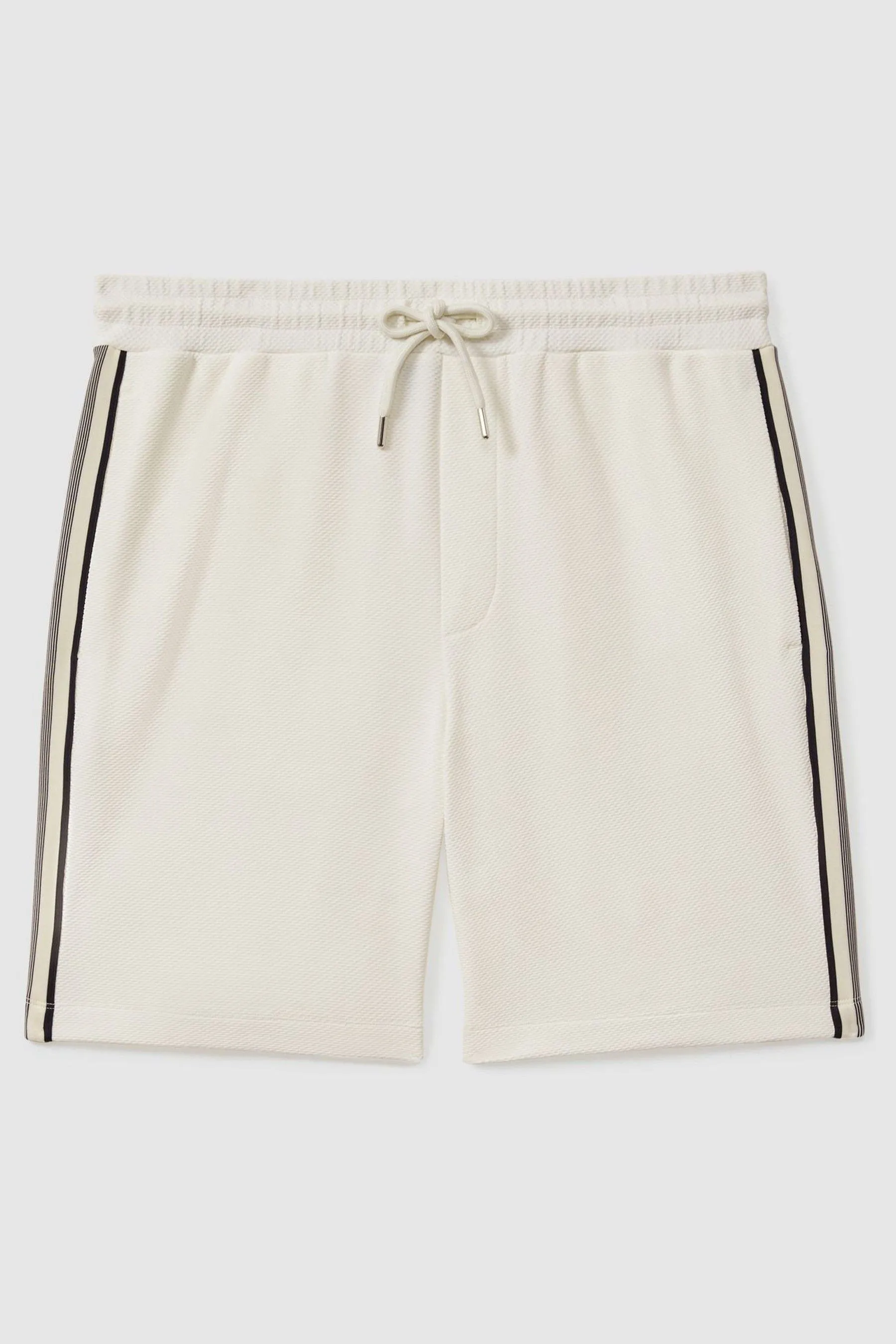 Reiss Phoenix Textured Contrast Side Drawstring Shorts    