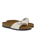 Sandalo basso Birkenstock MADRID in birkoflor e laminato perla