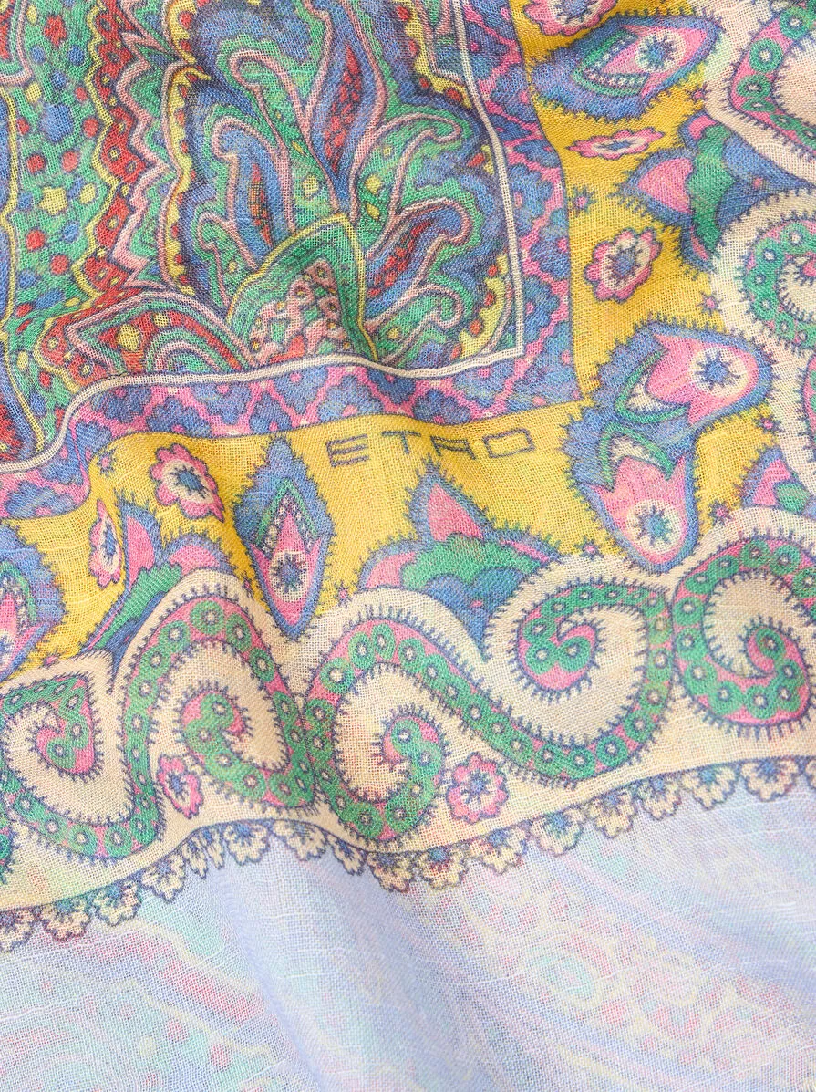 SCIARPA FIAMMATA CON PAISLEY