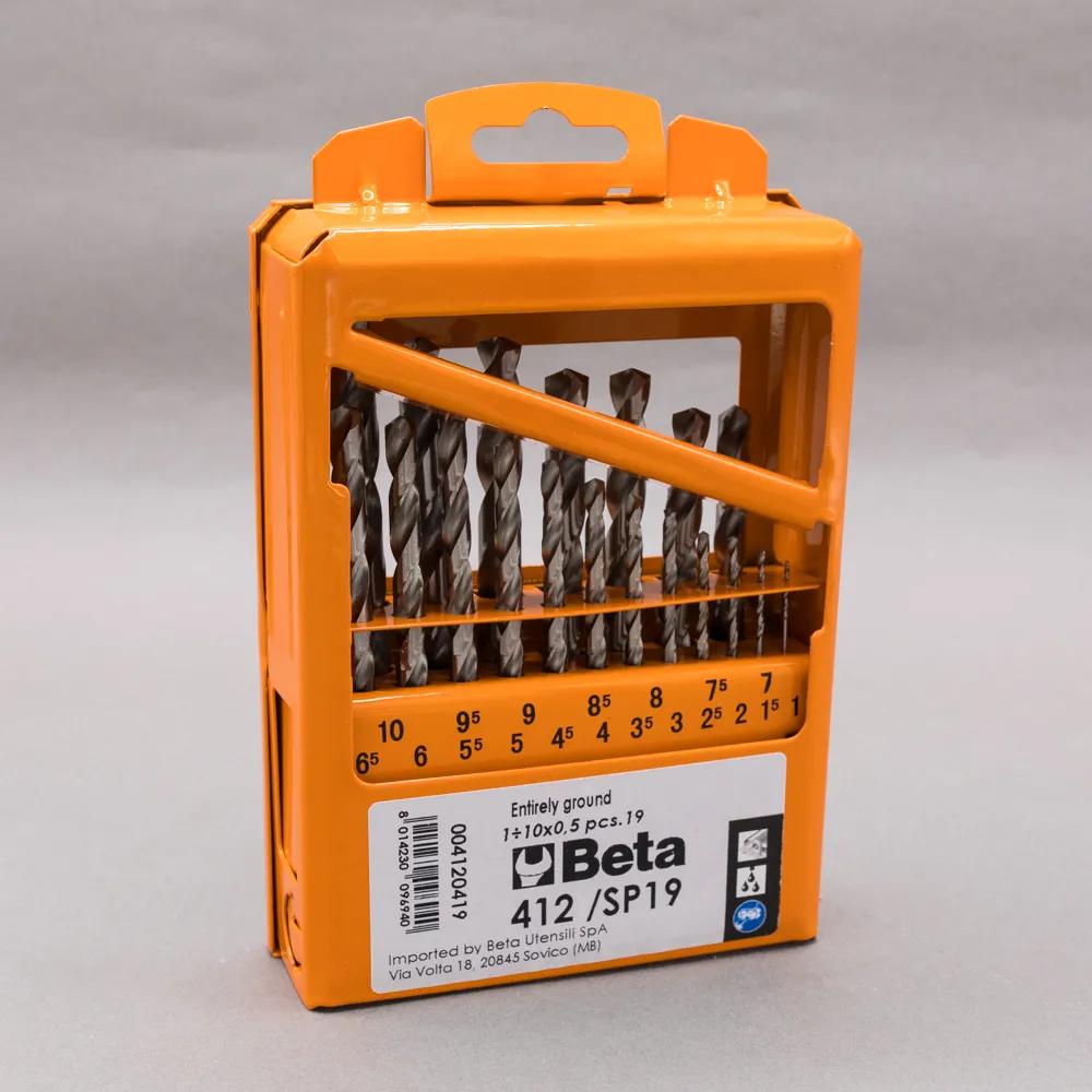 Set Punte In Acciaio Hss Rettificate Lucide Beta - 412/sp19p 