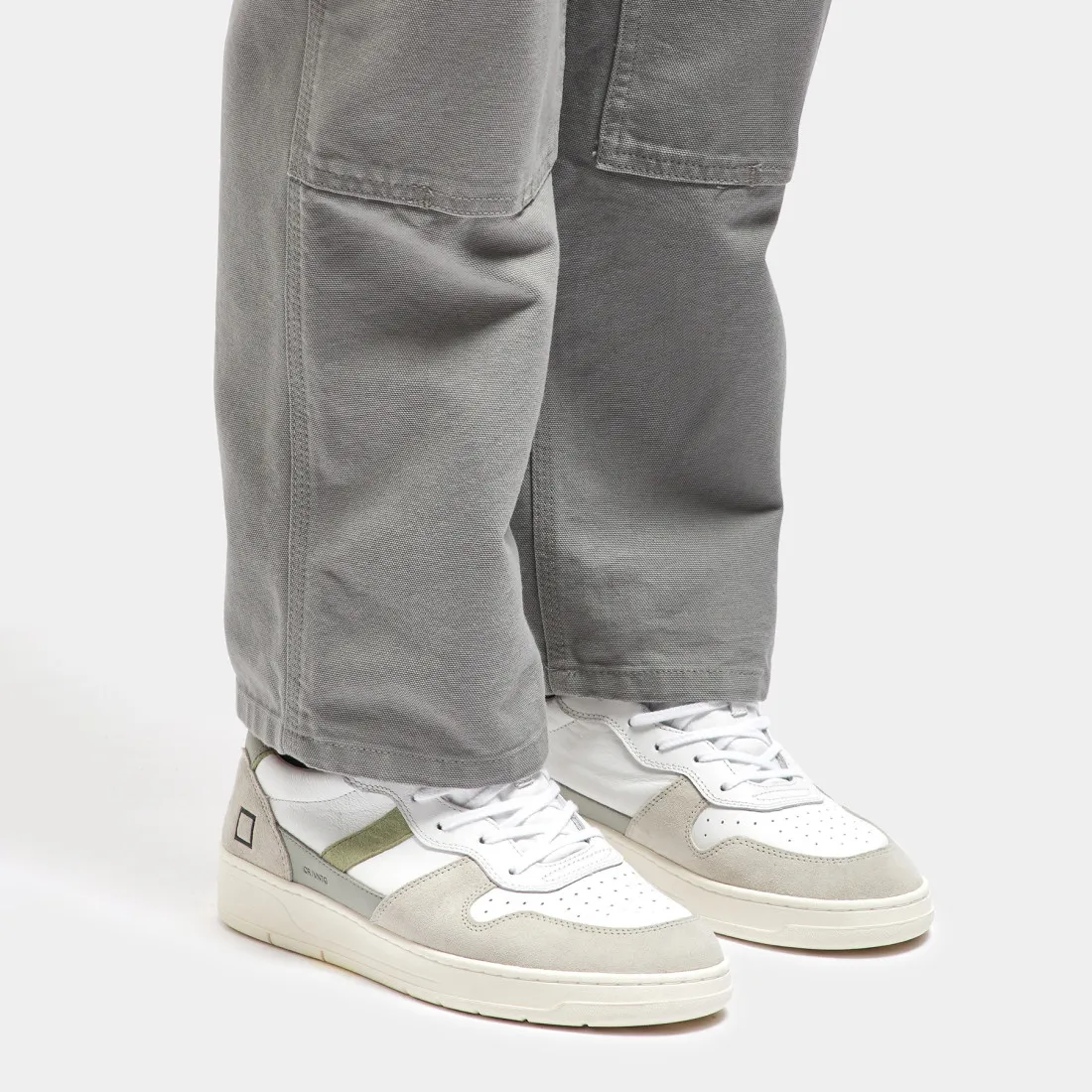 Sneaker da uomo Court 2.0 Vintage bianca, grigia e verde