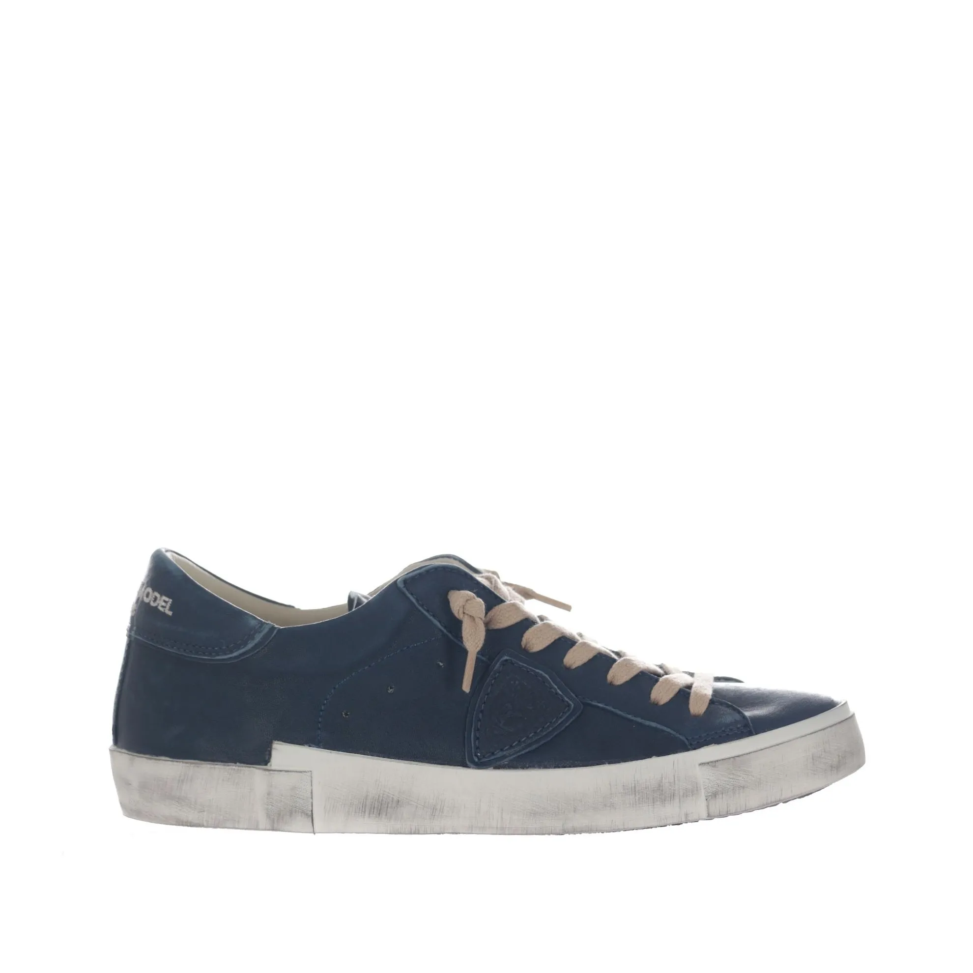 Sneaker paris x in pelle effetto vintage