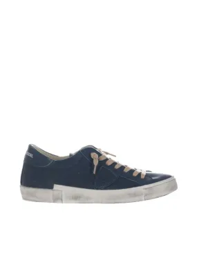 Sneaker paris x in pelle effetto vintage