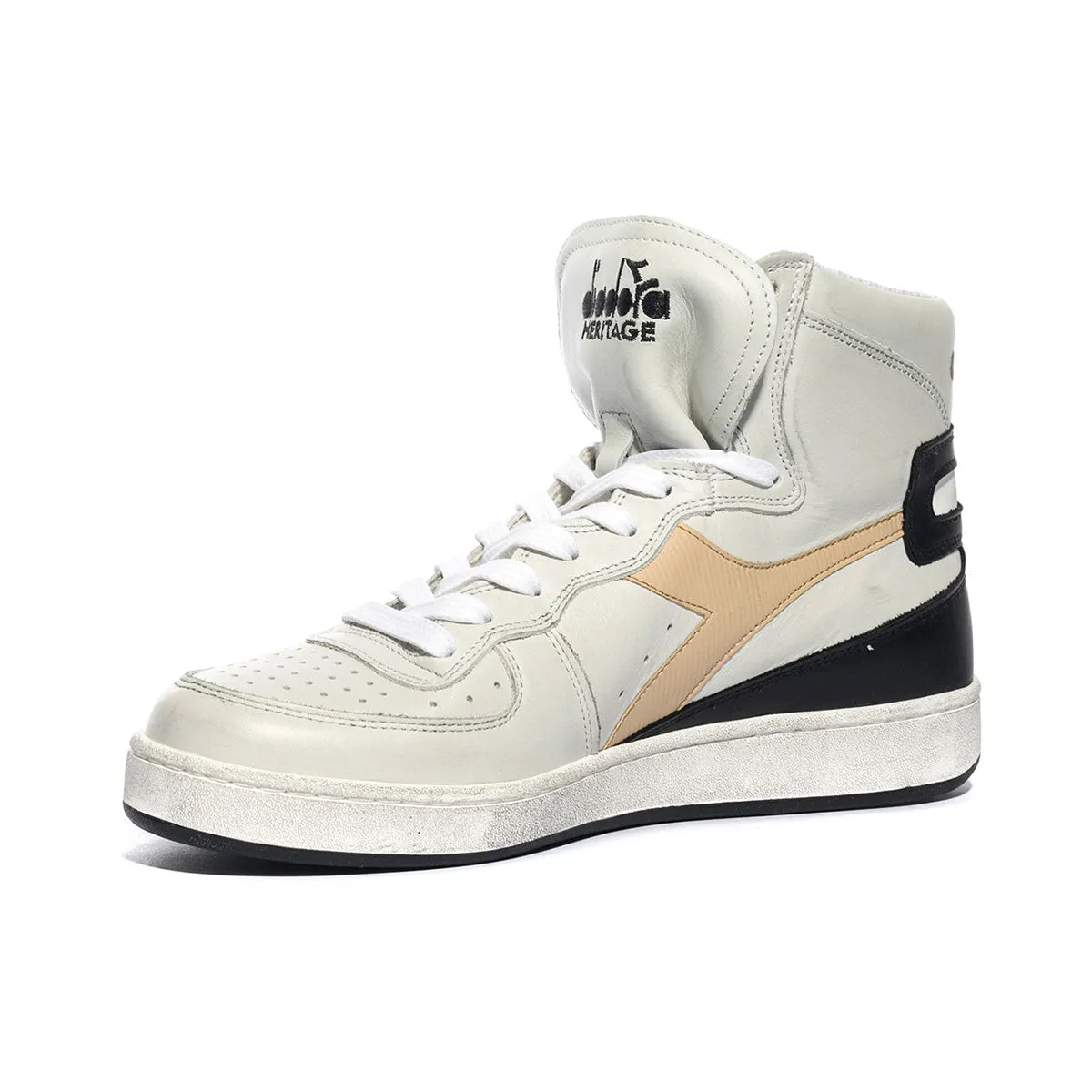 Sneakers Diadora Mi Basket Used Bianche