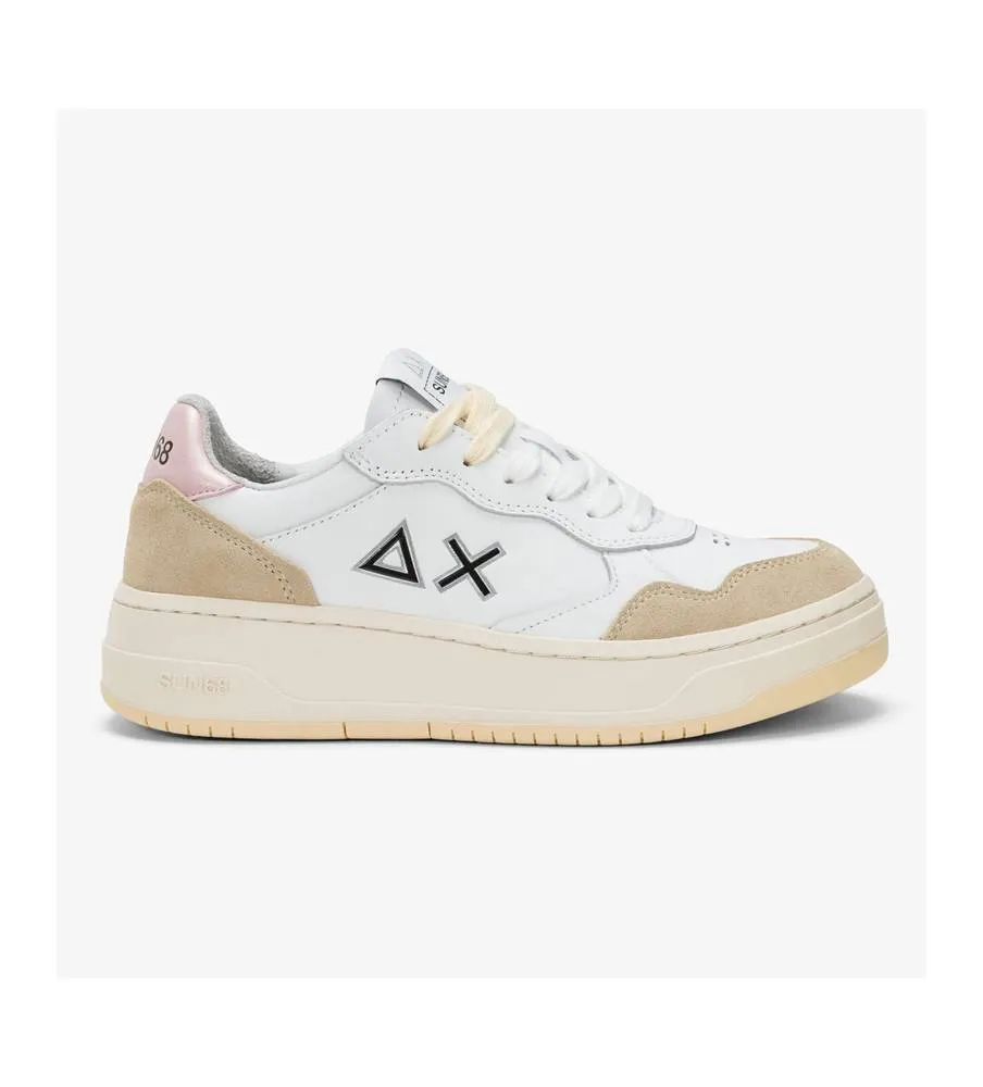 SUN68 Basket Love Lady Z44234 Bianco/Bianco Panna